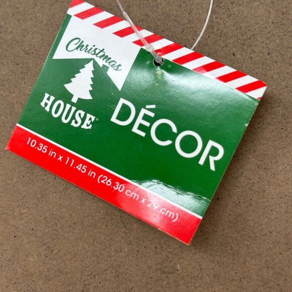 Rustic Christmas House Let It Snow Wooden Hanging Sign Winter Wonderland Decor - Picture 7 of 8